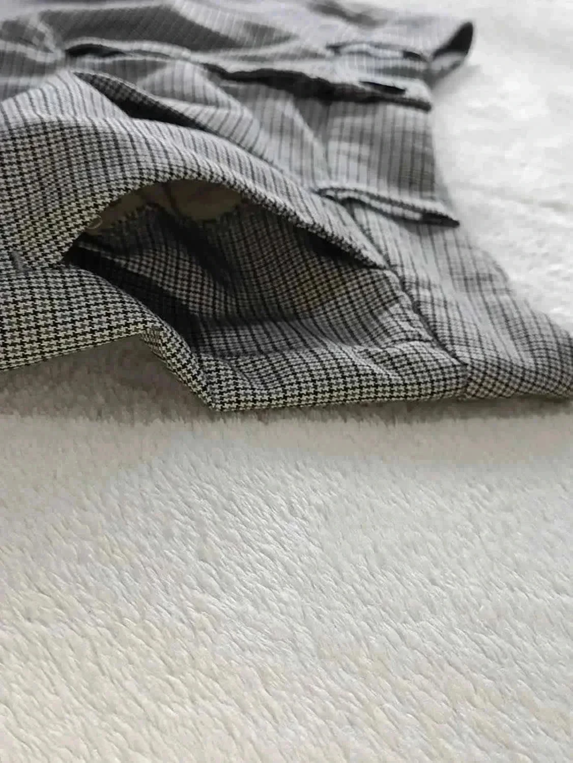 Mini short de cuadros gris Talla 36 – photo 5
